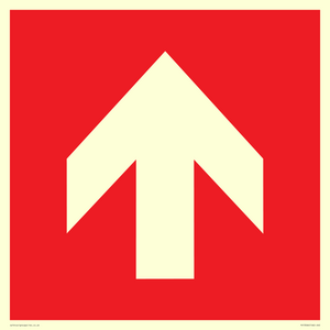 Up arrow (white on red background)